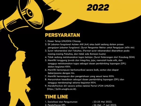 Pendaftaran DPL KKN Tahun 2022